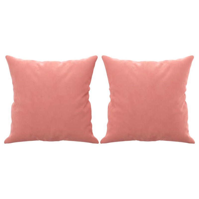 Load image into Gallery viewer, Vidaxl sierkussens 2 st 40x40 cm fluweel roze
