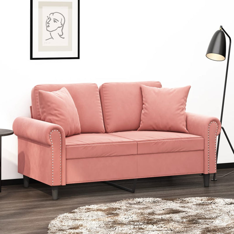 Load image into Gallery viewer, Vidaxl sierkussens 2 st 40x40 cm fluweel roze
