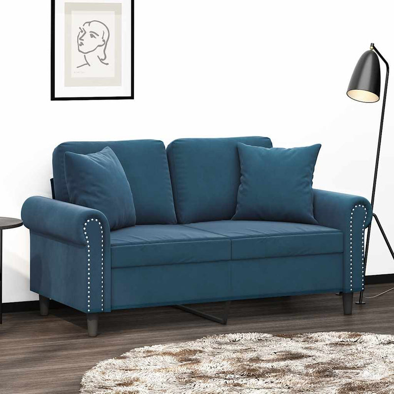 Load image into Gallery viewer, Vidaxl sierkussens 2 st 40x40 cm fluweel blauw
