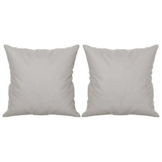 Vidaxl sierkussens 2 st 40x40 cm microvezelstof lichtgrijs
