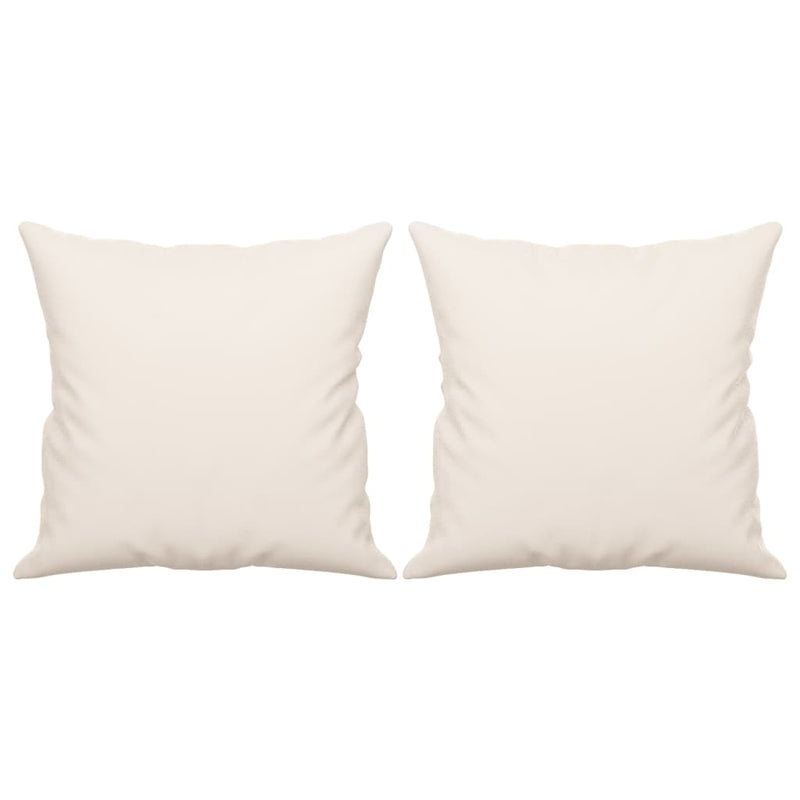 Load image into Gallery viewer, Vidaxl sierkussens 2 st 40x40 cm microvezelstof beige
