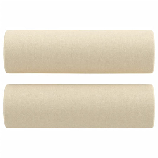 Vidaxl sierkussens 2 st 15x50 cm stof crèmekleurig