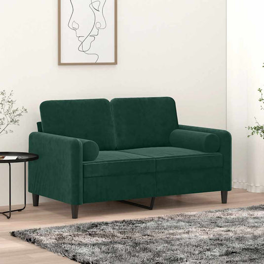 Vidaxl sierkussens 2 st 15x50 cm fluweel donkergroen
