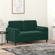 Vidaxl sierkussens 2 st 15x50 cm fluweel donkergroen