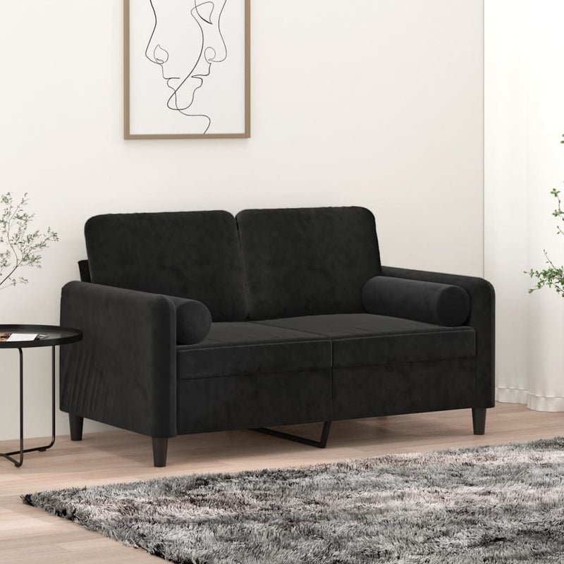 Load image into Gallery viewer, Vidaxl sierkussens 2 st 15x50 cm fluweel zwart
