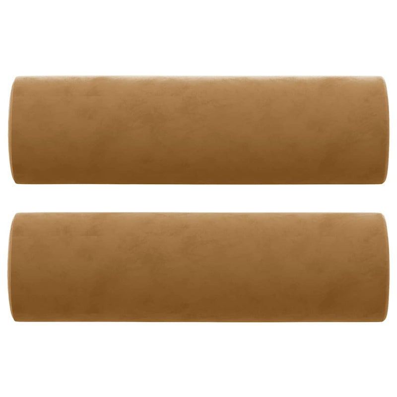 Load image into Gallery viewer, Vidaxl sierkussens 2 st 15x50 cm fluweel bruin
