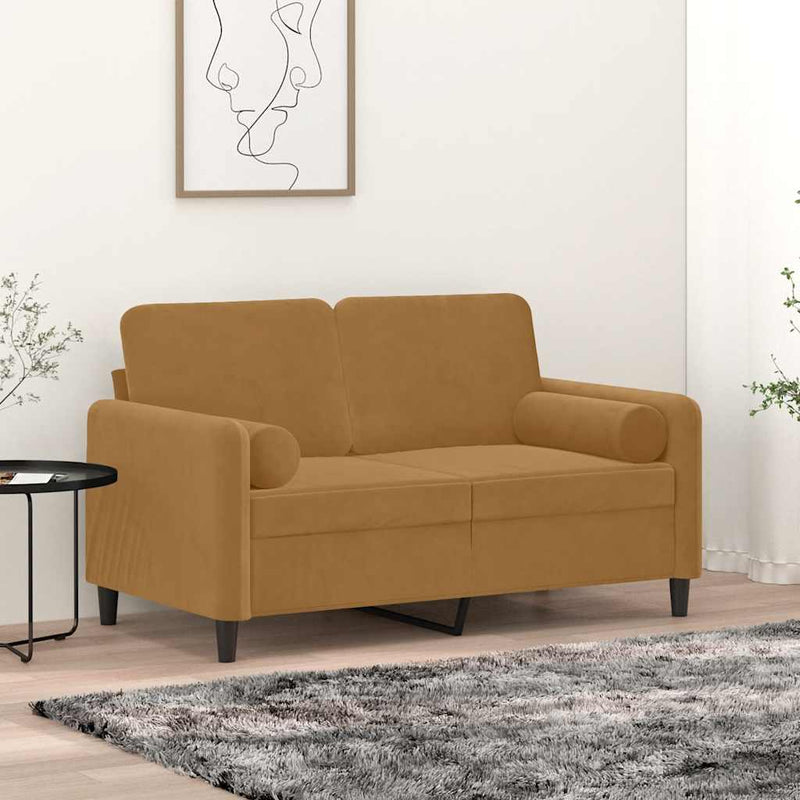 Load image into Gallery viewer, Vidaxl sierkussens 2 st 15x50 cm fluweel bruin
