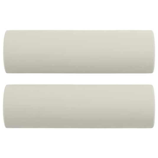 Vidaxl sierkussens 2 st 15x50 cm fluweel crèmekleurig