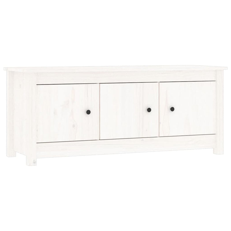 Load image into Gallery viewer, Vidaxl schoenenkast 110x38x45,5 cm massief grenenhout wit
