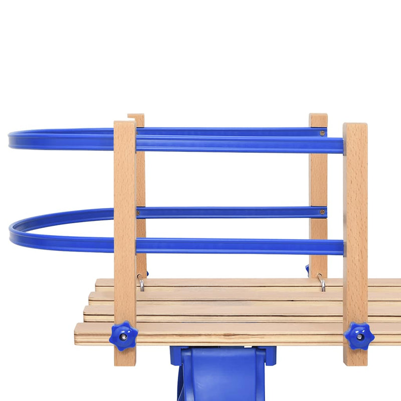 Load image into Gallery viewer, Vidaxl rugleuning voor slee multiplex blauw
