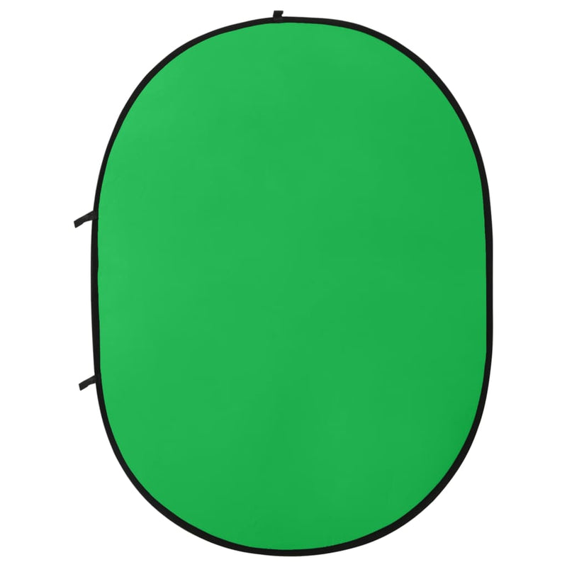 Load image into Gallery viewer, Vidaxl achtergrondscherm studio 2-in-1 ovaal 200x150 cm groen en blauw
