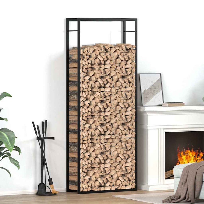 Chargez l'image dans la visionneuse de la galerie, Vidaxl haardhoutrek matzwart 80x28x222 cm staal
