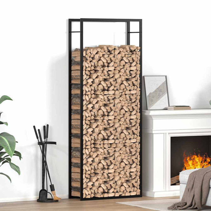 Load image into Gallery viewer, Vidaxl haardhoutrek matzwart 80x28x222 cm staal
