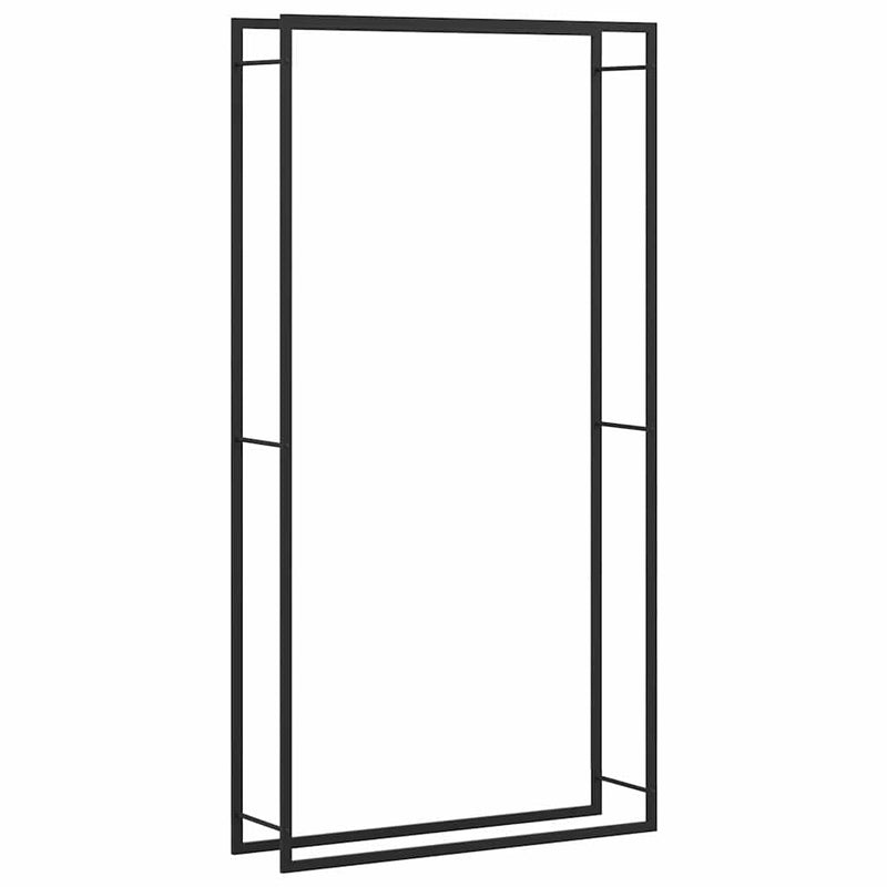 Load image into Gallery viewer, Vidaxl haardhoutrek 110x28x214 cm staal matzwart
