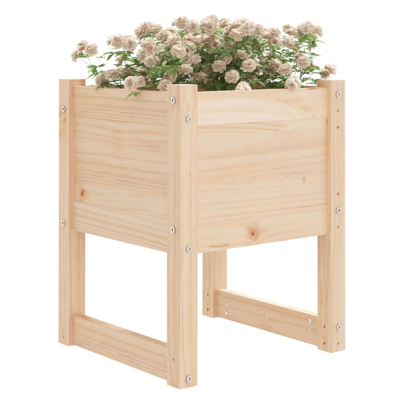 Load image into Gallery viewer, Vidaxl plantenbak 40x40x52,5 cm massief grenenhout
