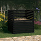 Vidaxl compostbak 100x100x102 cm massief grenenhout zwart
