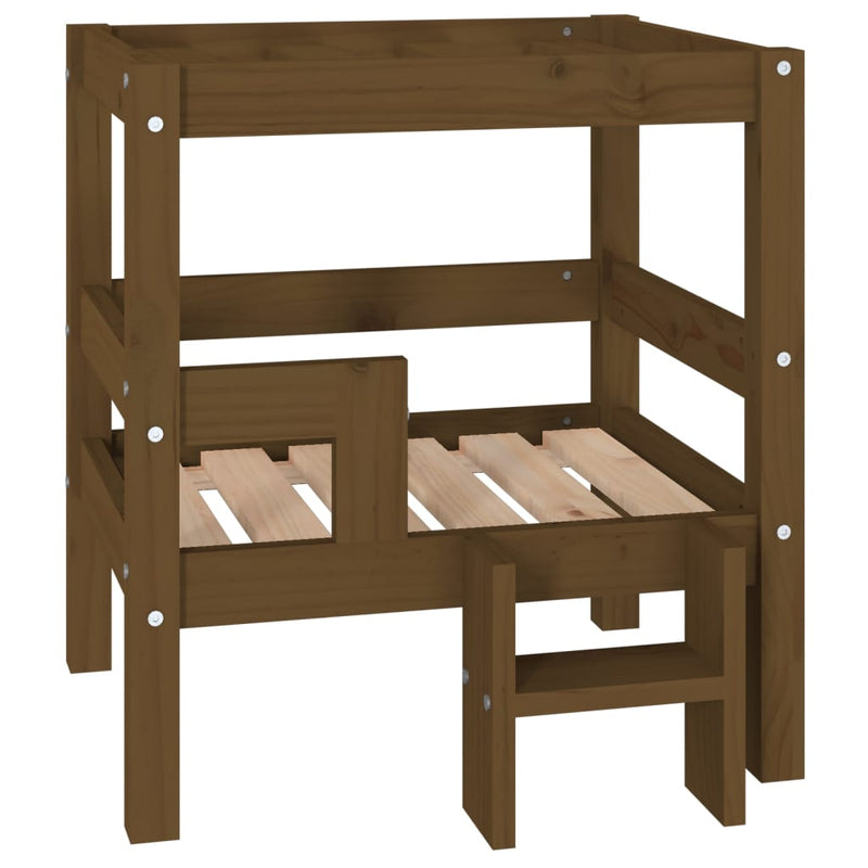 Load image into Gallery viewer, Vidaxl hondenmand 55,5x53,5x60 cm massief grenenhout honingbruin
