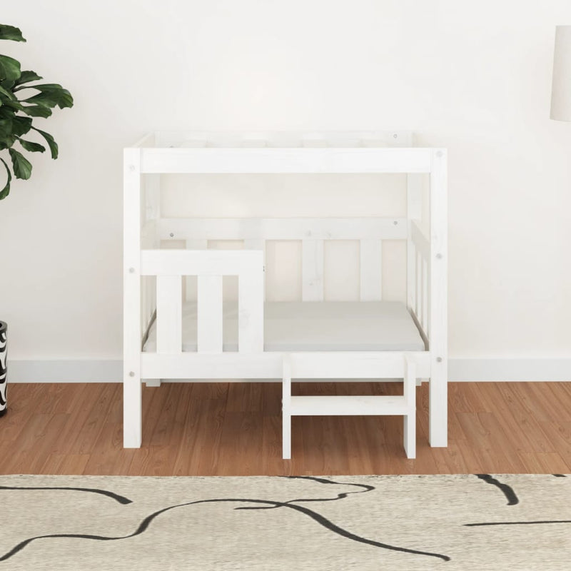 Load image into Gallery viewer, VidaXL Hondenmand 75,5x63,5x70 cm massief grenenhout wit

