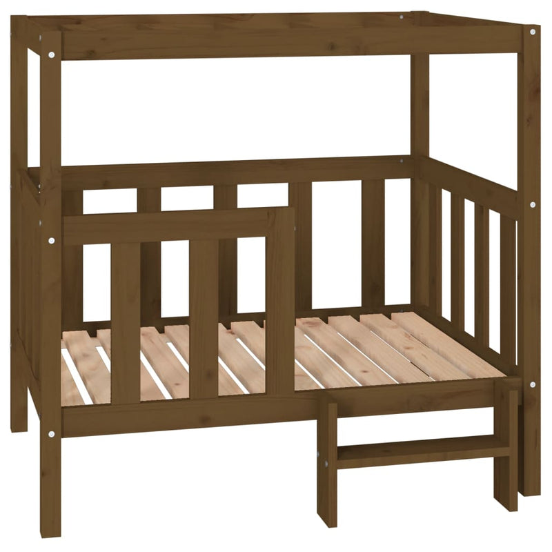 Load image into Gallery viewer, Vidaxl hondenmand 105,5 x 83,5 x 100 cm massief grenenhout honingbruin
