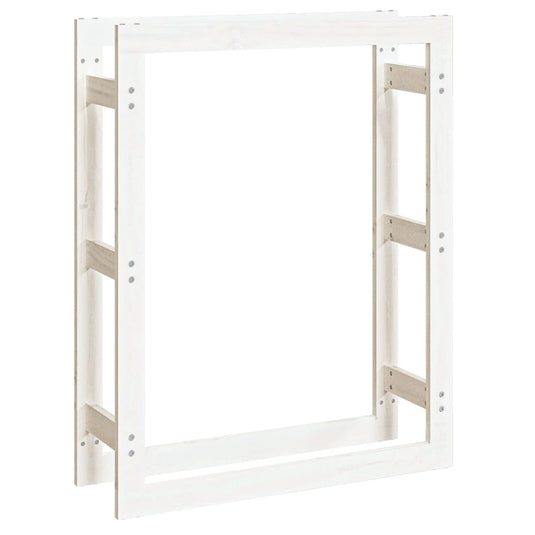 Vidaxl haardhoutrek 80x25x100 cm massief grenenhout wit
