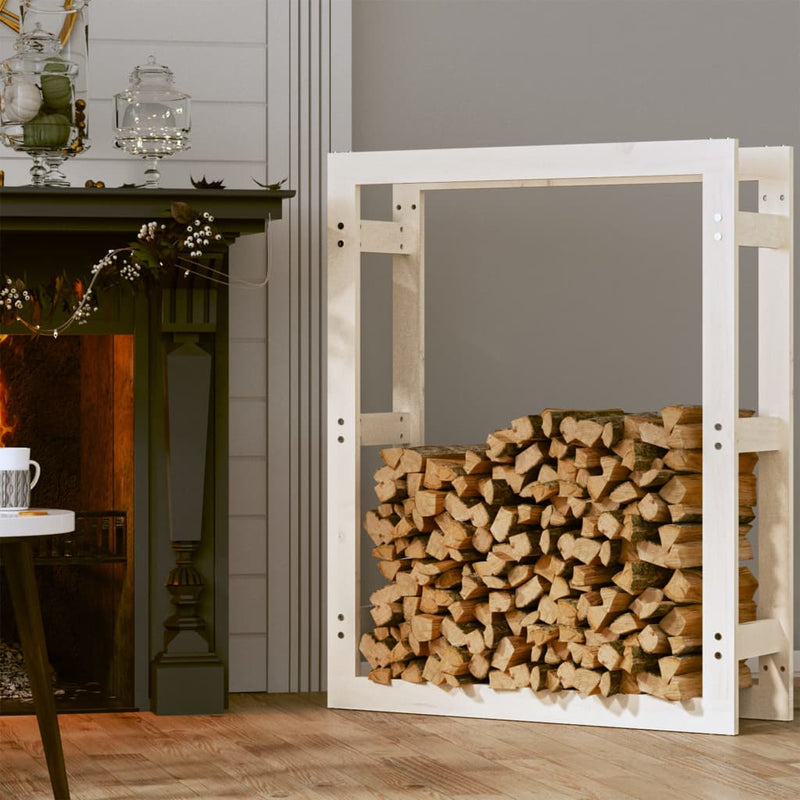 Load image into Gallery viewer, Vidaxl haardhoutrek 80x25x100 cm massief grenenhout wit

