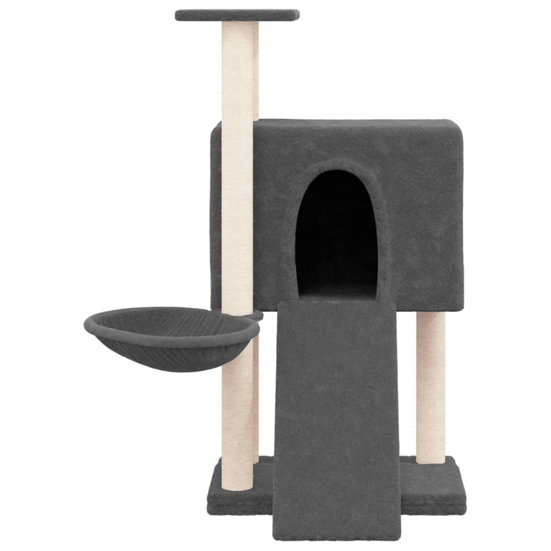 Load image into Gallery viewer, Vidaxl kattenmeubel met sisal krabpalen 96 cm donkergrijs
