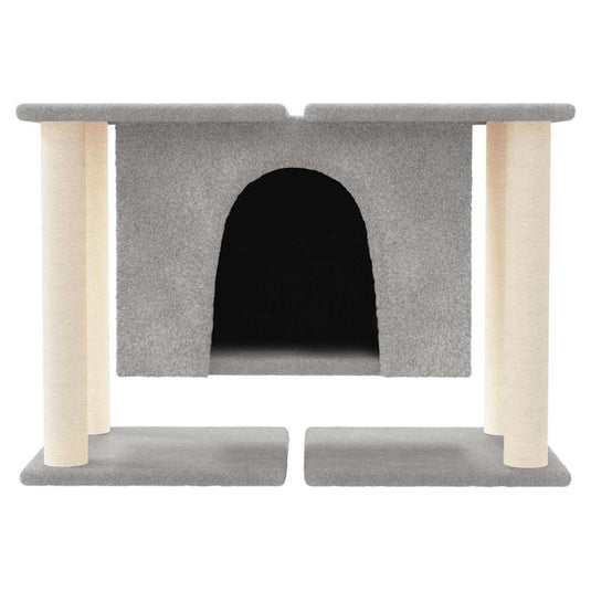 Vidaxl kattenmeubel met sisal krabpalen 50 cm lichtgrijs