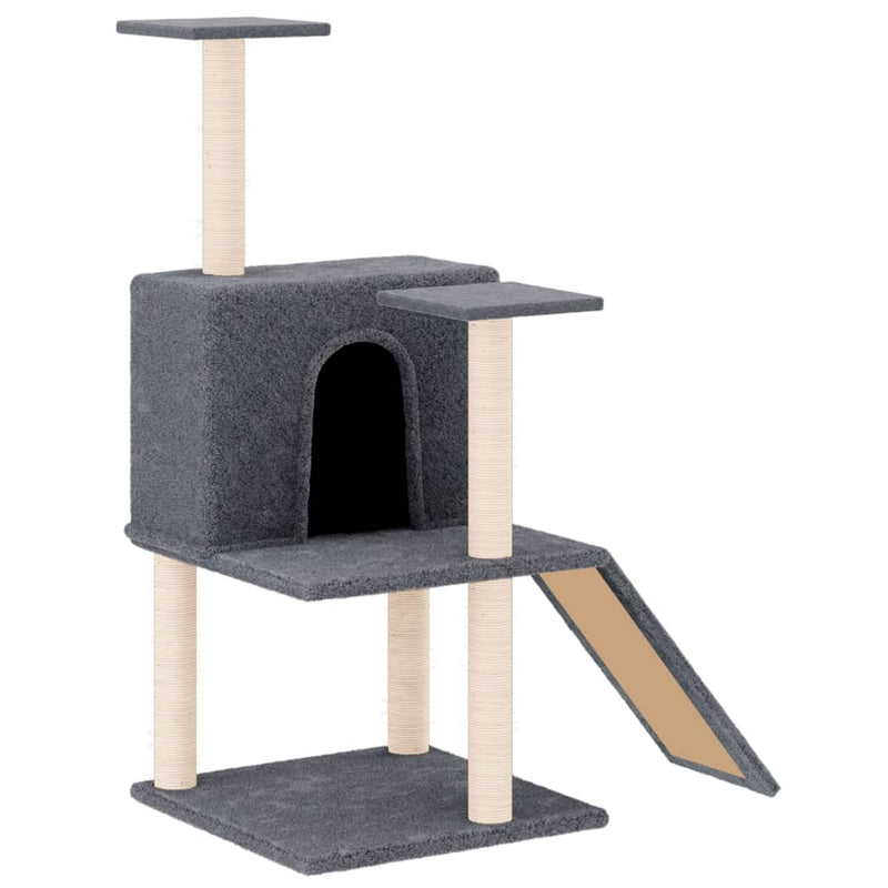 Load image into Gallery viewer, Vidaxl kattenmeubel met sisal krabpalen 109 cm donkergrijs
