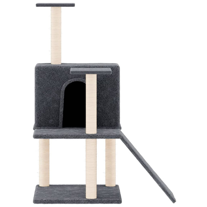 Load image into Gallery viewer, Vidaxl kattenmeubel met sisal krabpalen 109 cm donkergrijs
