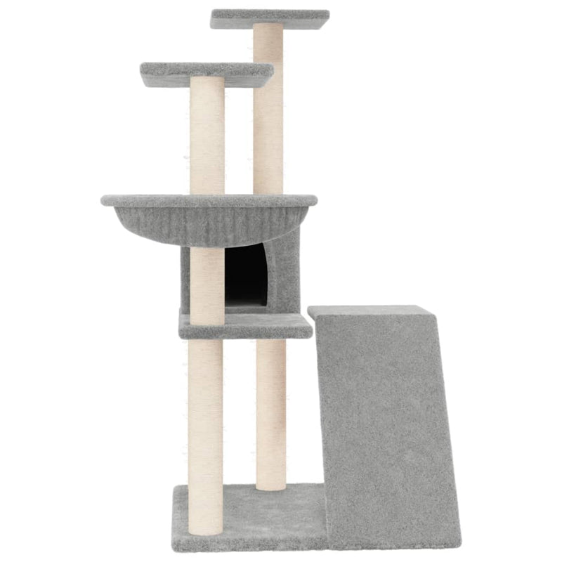 Load image into Gallery viewer, Vidaxl kattenmeubel met sisal krabpalen 94 cm lichtgrijs
