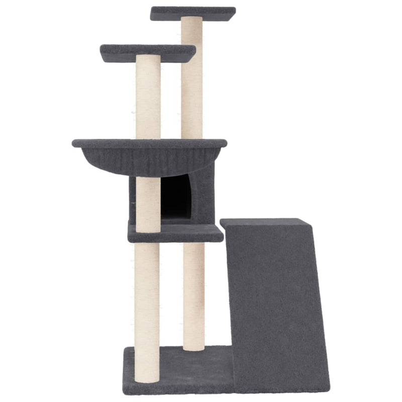 Load image into Gallery viewer, Vidaxl kattenmeubel met sisal krabpalen 94 cm donkergrijs
