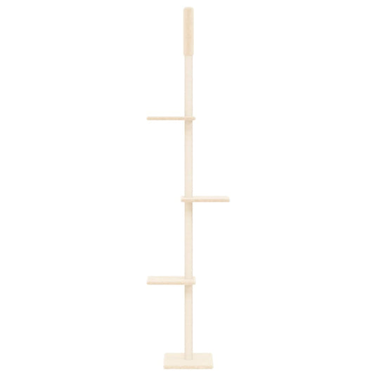 Vidaxl kattenmeubel vloer tot plafond 267,5-297,5 cm crèmekleurig