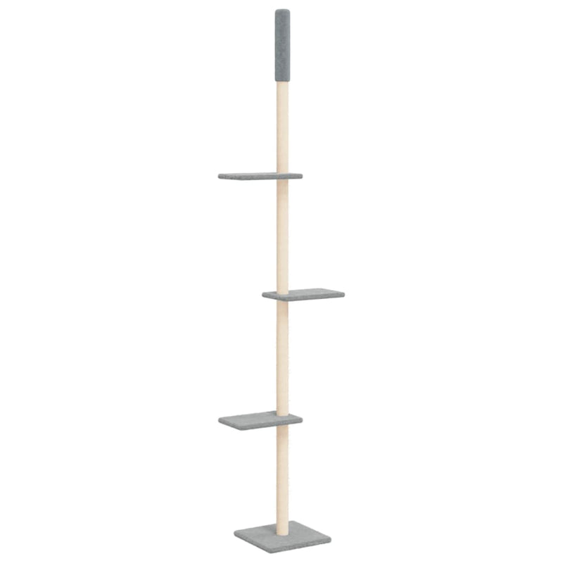Load image into Gallery viewer, Vidaxl kattenmeubel vloer tot plafond 267,5-297,5 cm lichtgrijs
