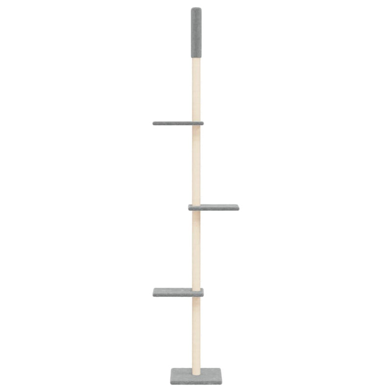 Load image into Gallery viewer, Vidaxl kattenmeubel vloer tot plafond 267,5-297,5 cm lichtgrijs
