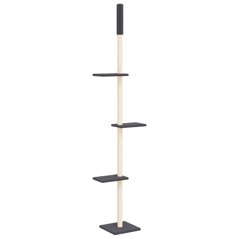 Load image into Gallery viewer, Vidaxl kattenmeubel vloer tot plafond 267,5-297,5 cm donkergrijs
