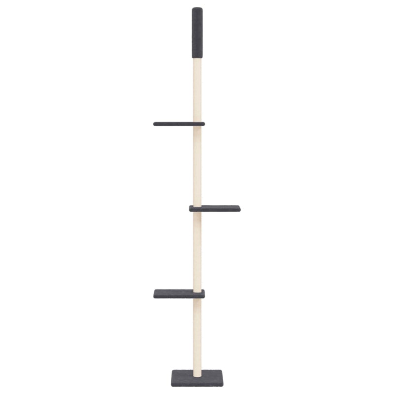 Load image into Gallery viewer, Vidaxl kattenmeubel vloer tot plafond 267,5-297,5 cm donkergrijs
