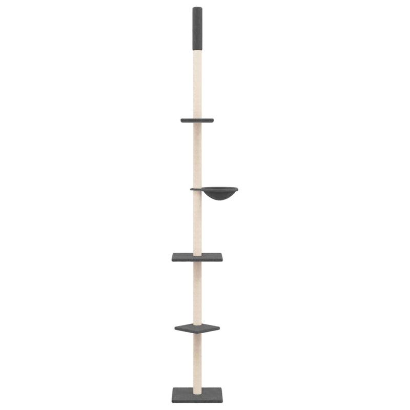 Load image into Gallery viewer, Vidaxl kattenmeubel vloer tot plafond 263,5-289,5 cm donkergrijs
