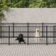 VidaXL Hondenkennel voor buiten 16,89 m² staal
