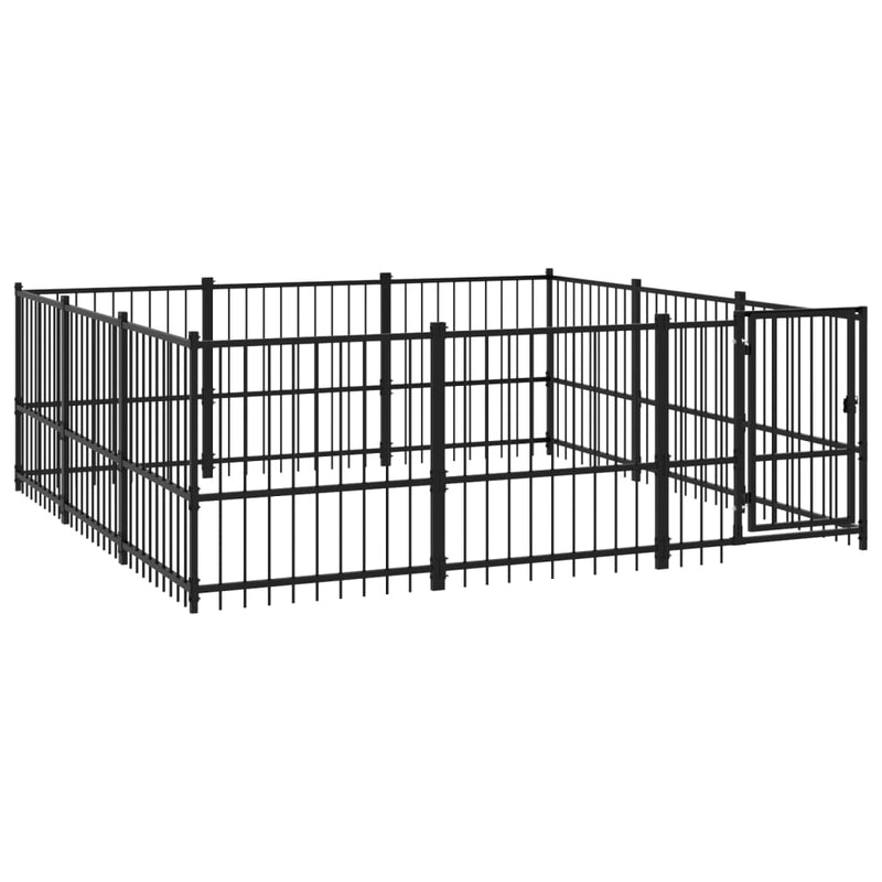 Load image into Gallery viewer, VidaXL Hondenkennel voor buiten 8,47 m² staal
