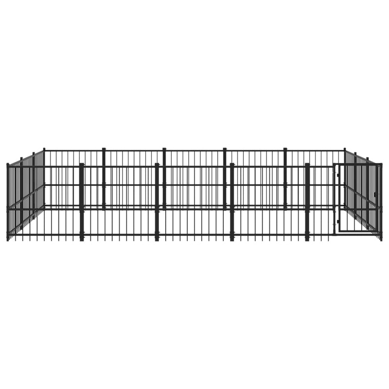 Load image into Gallery viewer, VidaXL Hondenkennel voor buiten 14,11 m² staal
