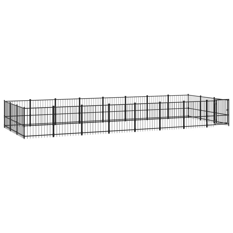 Load image into Gallery viewer, VidaXL Hondenkennel voor buiten 22,58 m² staal
