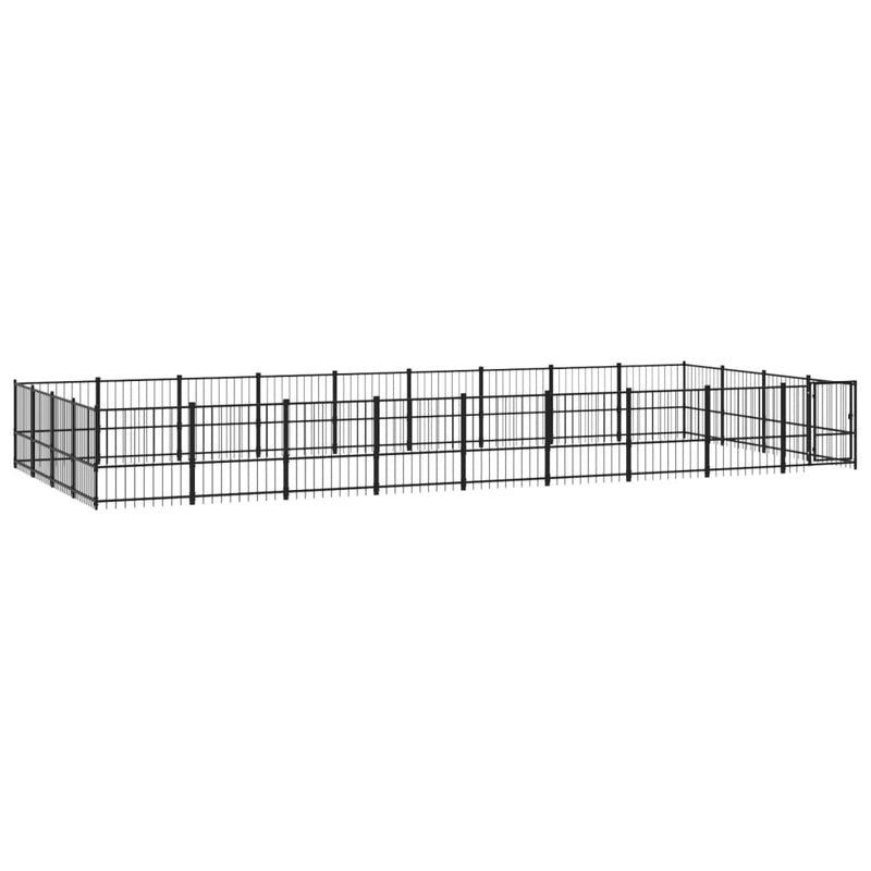 Load image into Gallery viewer, VidaXL Hondenkennel voor buiten 33,87 m² staal
