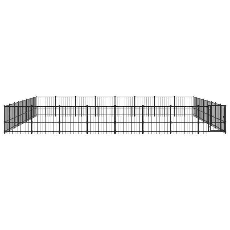 Load image into Gallery viewer, VidaXL Hondenkennel voor buiten 60,22 m² staal
