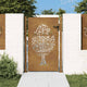 Vidaxl poort 100x125 cm boomontwerp cortenstaal