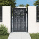 Vidaxl poort met bamboe-ontwerp 100x125 cm staal antracietkleurig