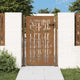 Vidaxl poort met bamboe-ontwerp 100x125 cm cortenstaal