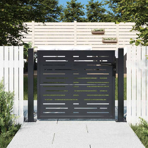 Vidaxl poort 100x100 cm met vierkant staal antracietkleurig