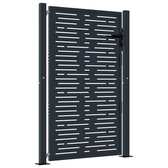 Vidaxl poort 100x150 cm met vierkant staal antracietkleurig