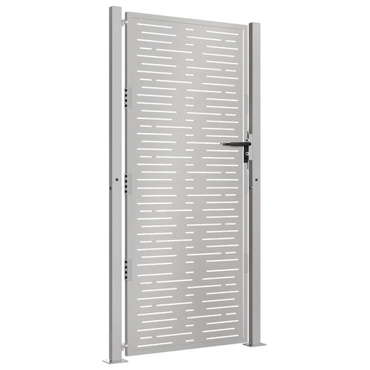 Vidaxl poort 100x175 cm vierkant cortenstaal