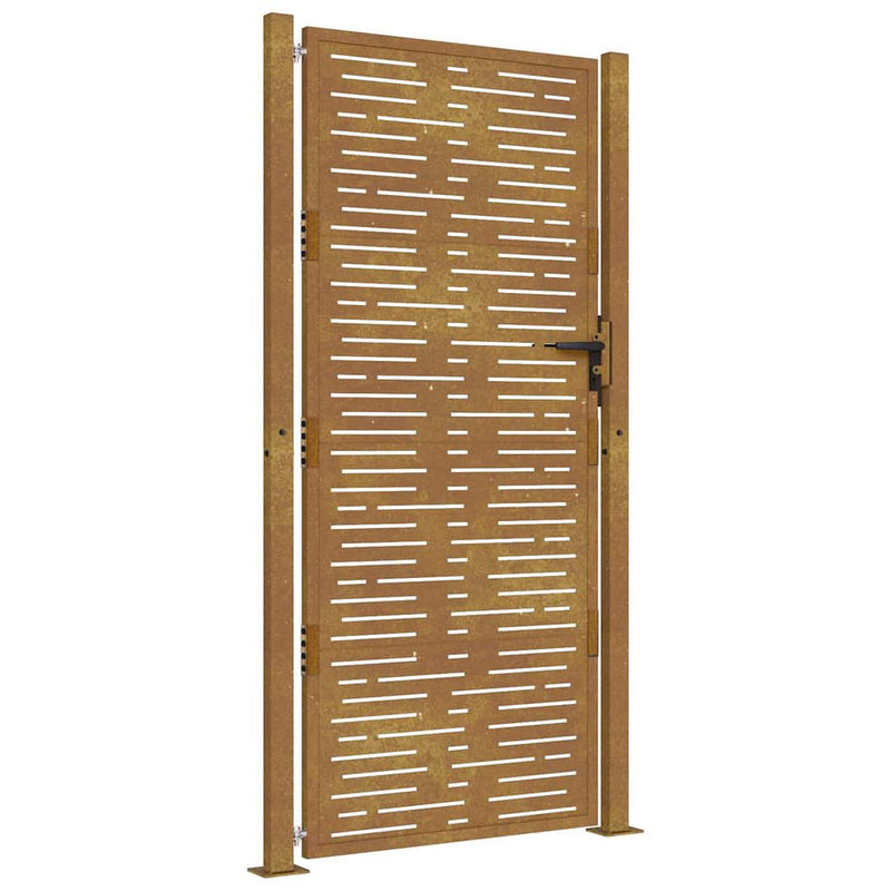Afbeelding laden in galerijviewer, Vidaxl poort 100x200 cm vierkant cortenstaal
